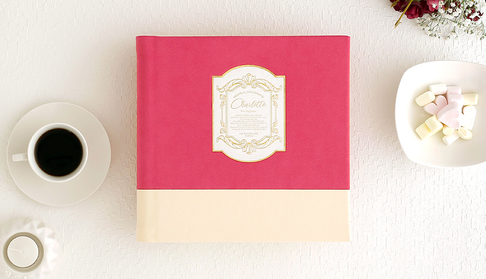 データ持ち込みでアルバム制作ができるウェディングアルバム、「天使のアルバム」シャルロットのイメージ画像