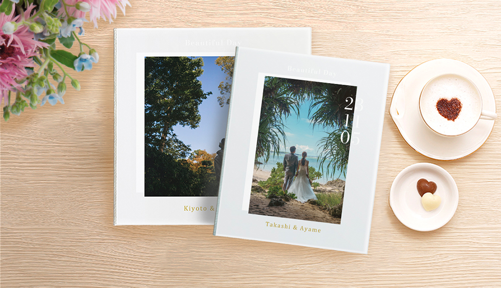 データ持ち込みでアルバム制作ができるウェディングアルバム、「天使のアルバム」エクラのイメージ画像