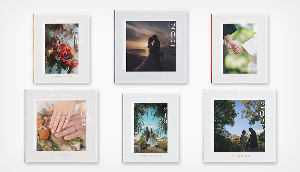 データ持ち込みでアルバム制作ができるウェディングアルバム、「天使のアルバム」エクラのイメージ画像