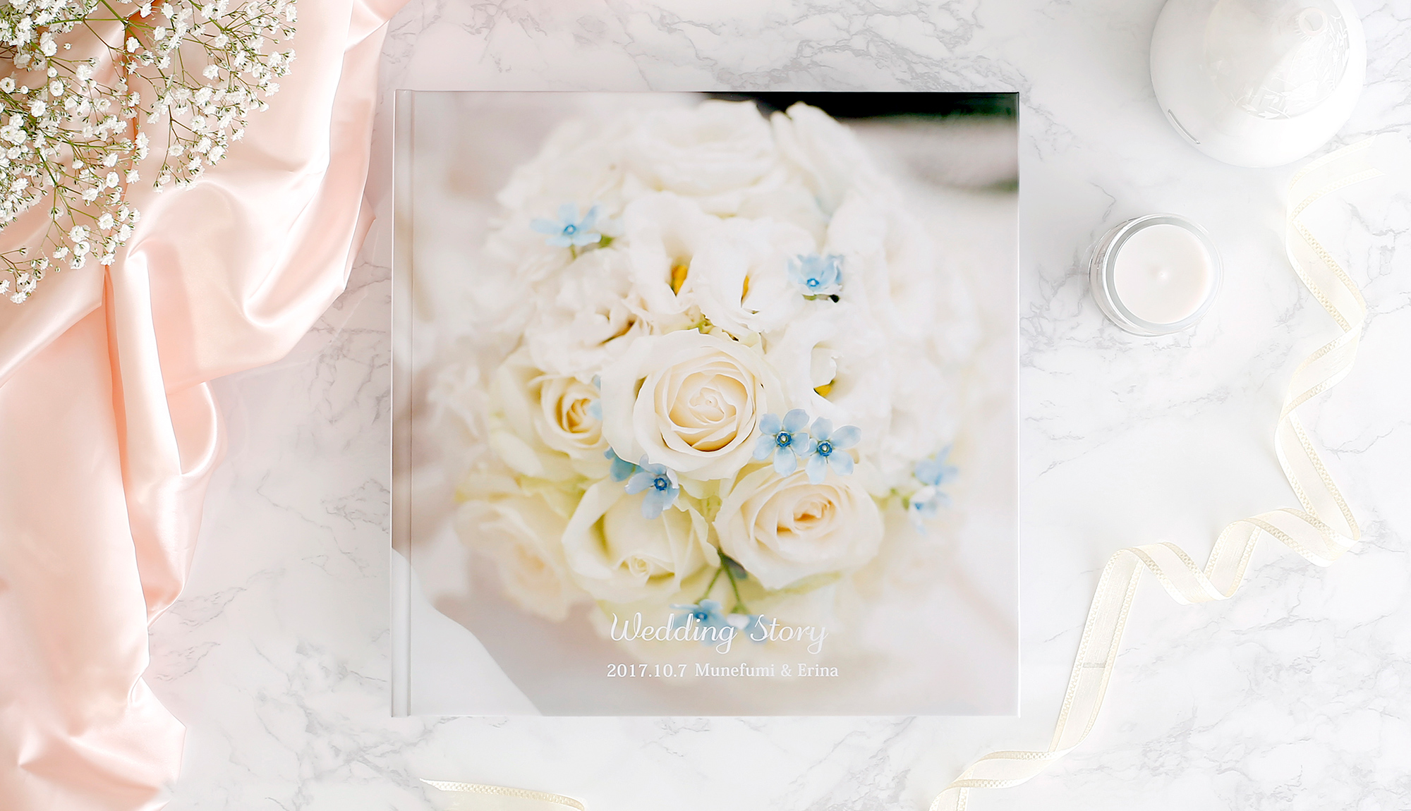 データ持ち込みでアルバム制作ができるウェディングアルバム、「天使のアルバム」フェリーチェのイメージ画像