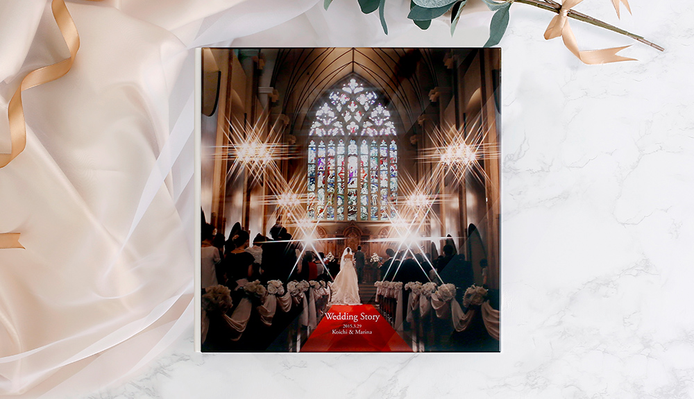 データ持ち込みでアルバム制作ができるウェディングアルバム、「天使のアルバム」ルチアのイメージ画像